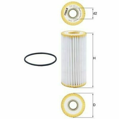 MAHLE Filtre à Huile OX 1217D