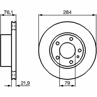 BOSCH Disque de Frein 0 986 478 043 (lot de 2)