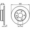 BOSCH Disque de Frein 0 986 478 322 (lot de 2)