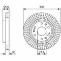 BOSCH Disque de Frein 0 986 479 W30 (lot de 2)
