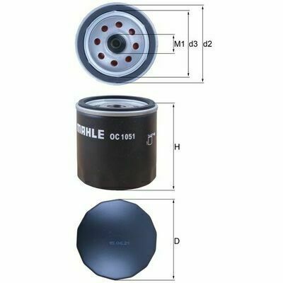 KNECHT Filtre à Huile OC 1051