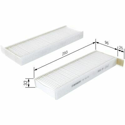 BOSCH Filtre, Air de l'Habitacle 1 987 435 026