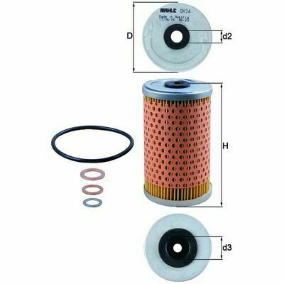 KNECHT Filtre à Huile OX 34D