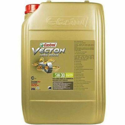 Castrol Vecton Long Drain 5W-30 E6/E9 Huile Moteur 20 L
