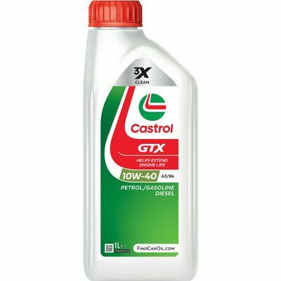 Castrol GTX 10W-40 A3/B4 Huile Moteur 1 L