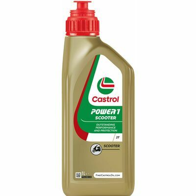 Castrol Power 1 Scooter 2T Huile Moteur 1 L – Réf. 1600A1