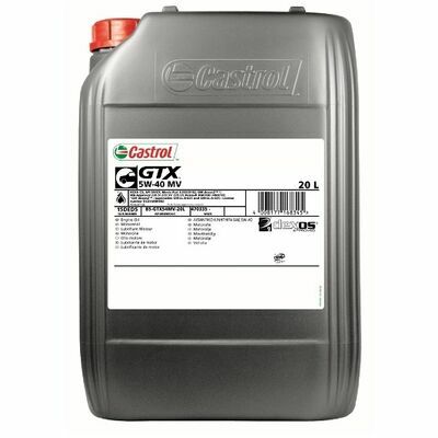 Castrol GTX 5W-40 MV Huile Moteur 20 L