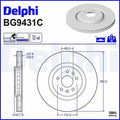 DELPHI Disque de Frein BG9431C (lot de 2)
