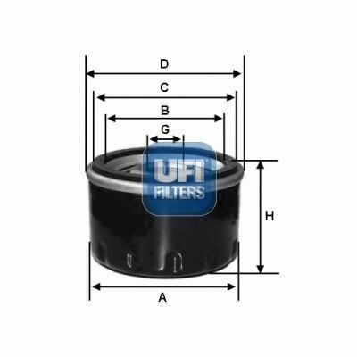 UFI Filtre à Huile 23.197.00