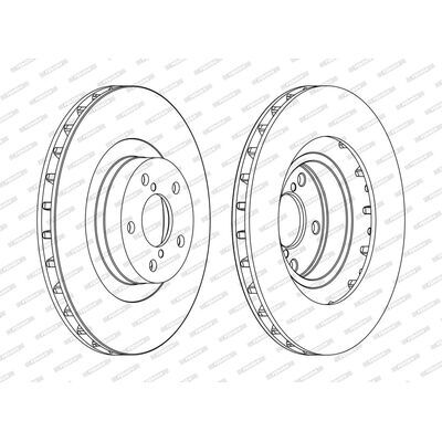 FERODO PREMIER Disque de Frein DDF1175C (lot de 2)