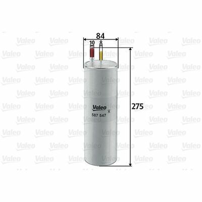 VALEO Filtre à Carburant 587547