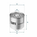 UFI Filtre à Carburant 24.360.00