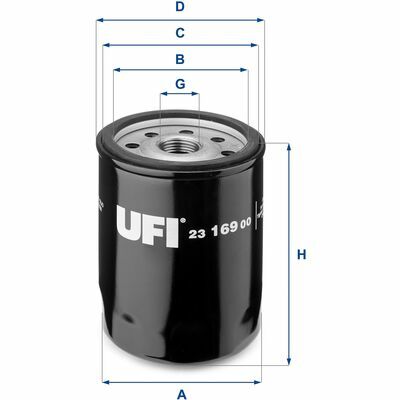 UFI Filtre à Huile 23.169.00