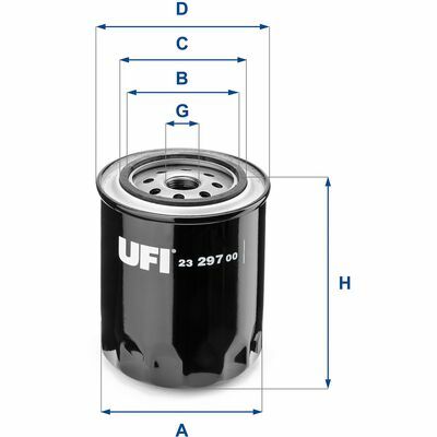 UFI Filtre à Huile 23.297.00