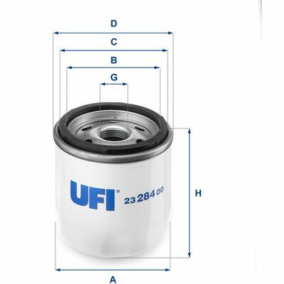 UFI Filtre à Huile 23.284.00