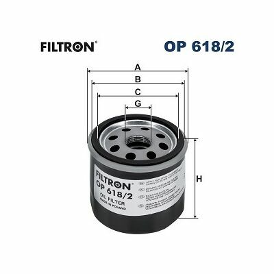 FILTRON Filtre à Huile OP 618/2