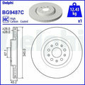 DELPHI Disque de Frein BG9487C (lot de 2)