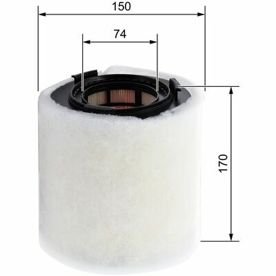 BOSCH Filtre à air F 026 400 391