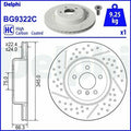 DELPHI Disque de Frein BG9322C (lot de 2)